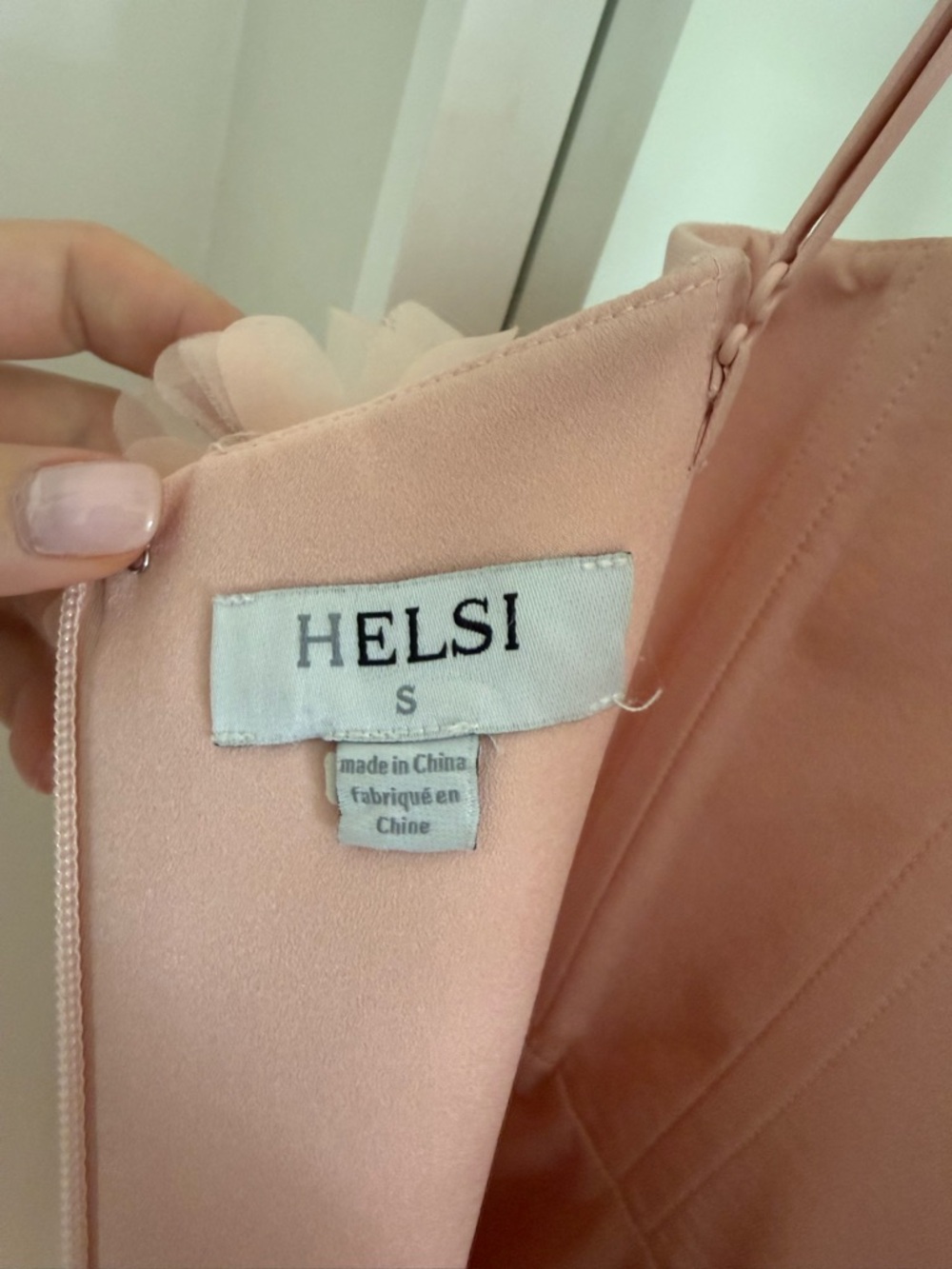 Helsi Audrey 3D Floral Midi Dress - Peach - Picture 8 of 8